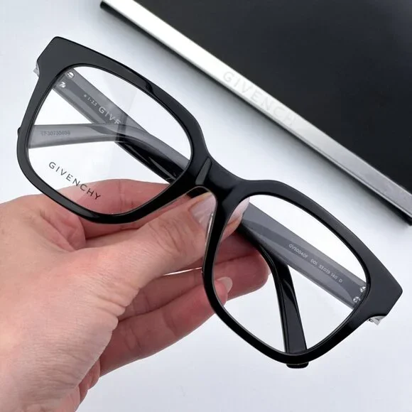 Givenchy GV50040F 001 BRAND NEW Eyeglasses Black Women Square display picture 2